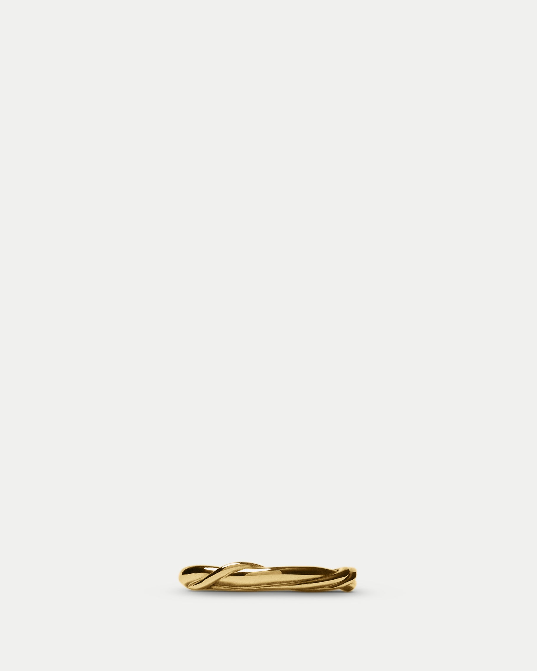 Front view of Ceremonial Band in 14k yellow gold